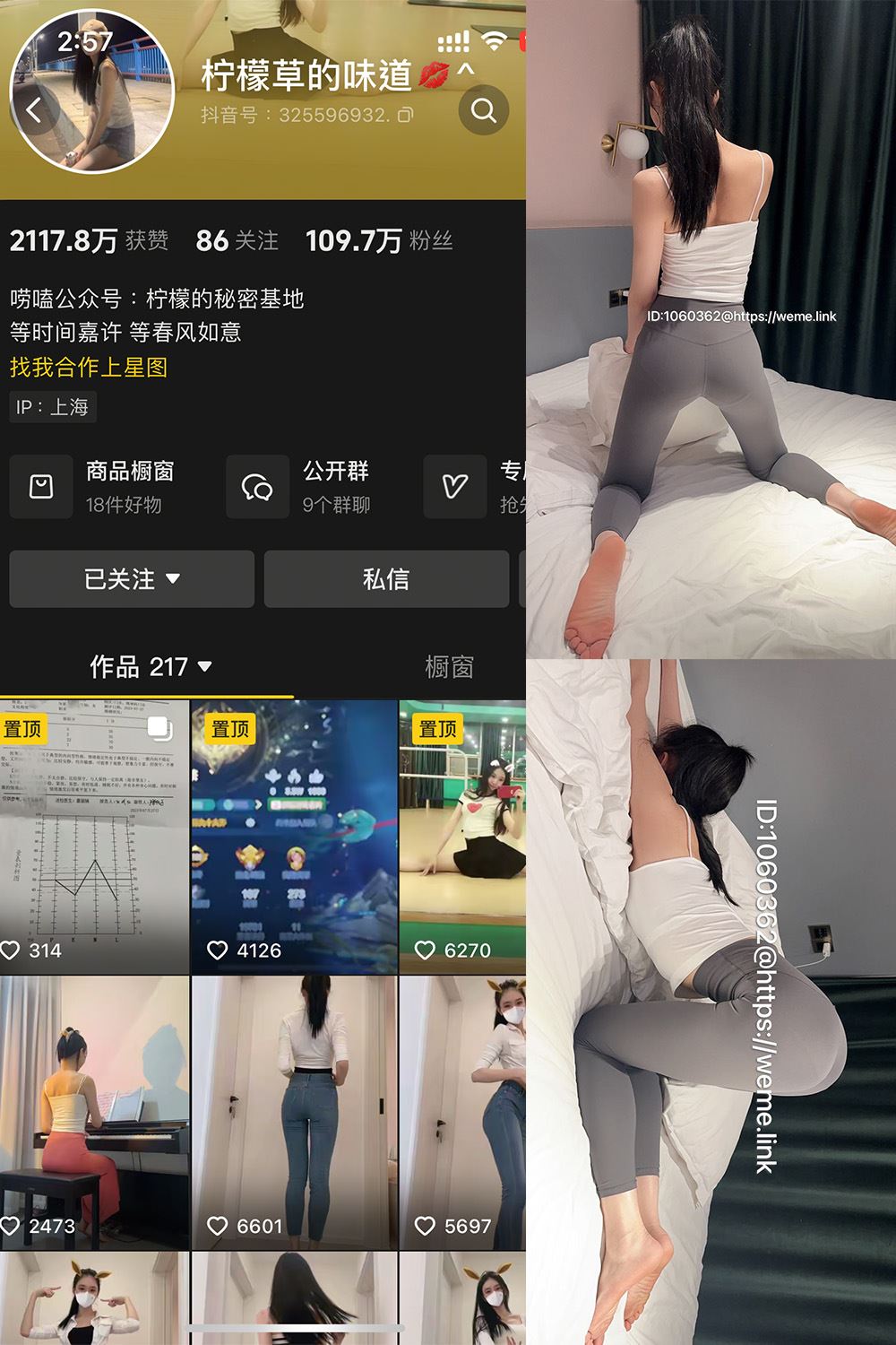 抖音 柠檬草的味道 微密圈  NO.002 【85P2V】-秘语喵