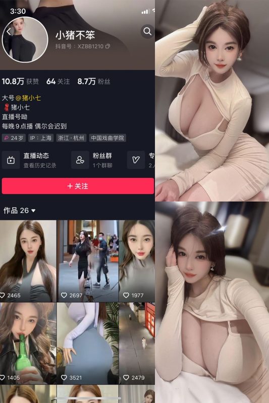 抖音 猪小七 微密圈 NO.009期 【37P12V】最新至：2024.7.25-秘语喵