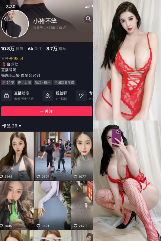 抖音 小猪不笨 微密圈 NO.008期 【102P12V】最新至：2024.6.12-秘语喵